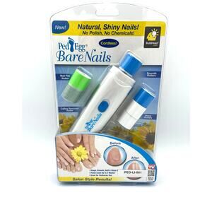 Ped Egg Bare Nails Electronic Nail Care System - As Seen On TV - NEW